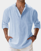 Men's Casual Button-Down Shirt | Wrinkle-Resistant | Relaxed Fit for All-Day Comfort