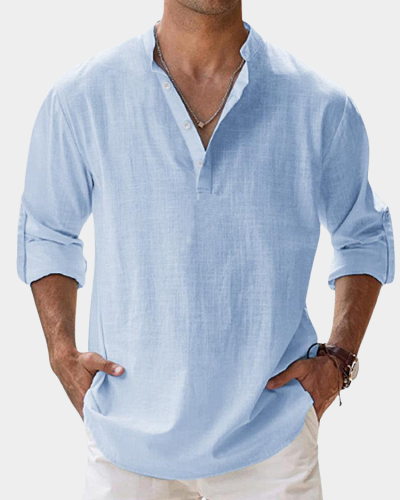 Men's Casual Button-Down Shirt | Wrinkle-Resistant | Relaxed Fit for All-Day Comfort