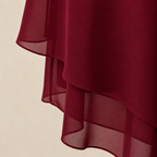 Women's Draped Layered Top and Wide-Leg Trousers Co-Ord Set | Tailored Fit