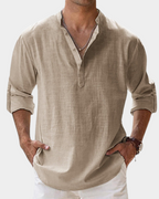 Men's Casual Button-Down Shirt | Wrinkle-Resistant | Relaxed Fit for All-Day Comfort