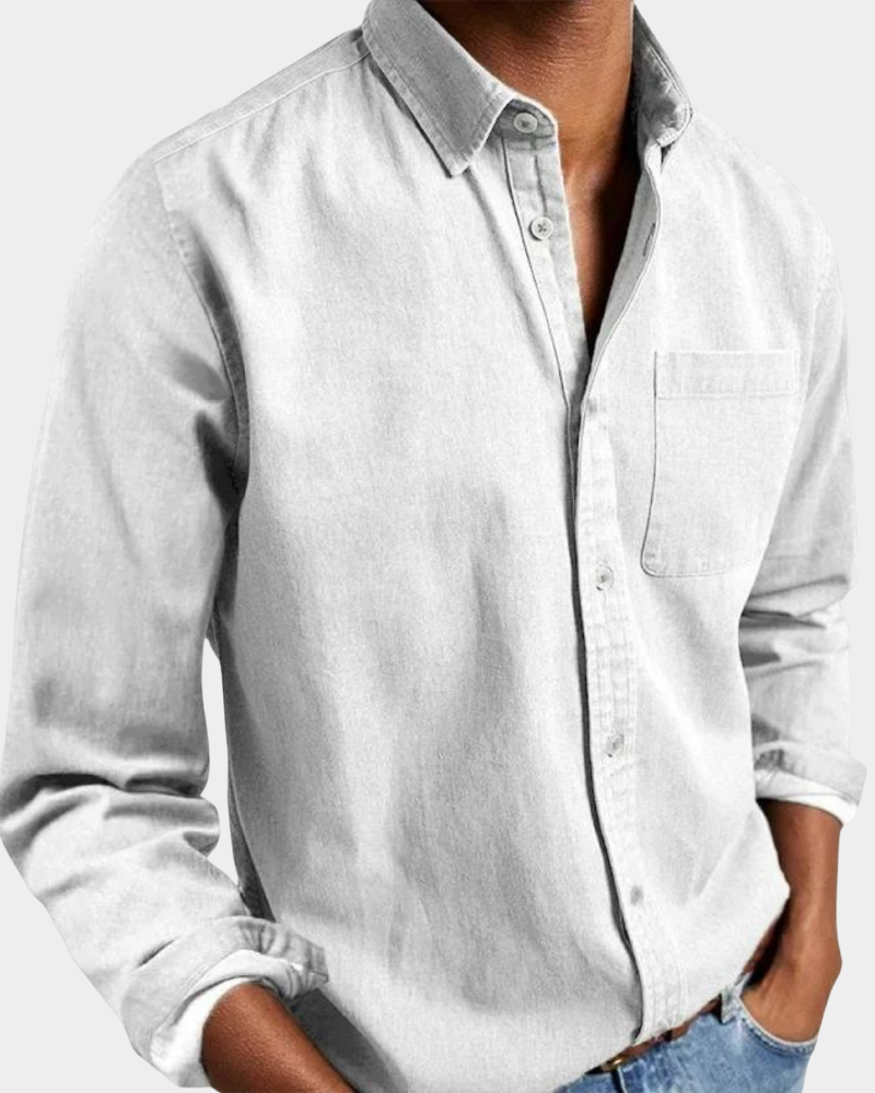 Men's Comfort Stretch Shirt | Tailored Button-Down Collar | Breathable All-Day Fit