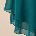 Women's Draped Layered Top and Wide-Leg Trousers Co-Ord Set | Tailored Fit