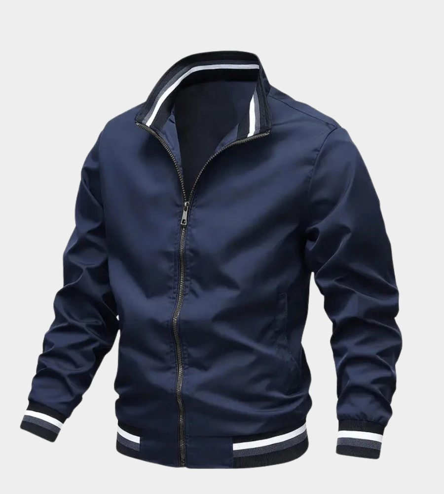 Men's Essential Bomber Jacket | Layer-Friendly Fit | Full-Zip Ribbed Cuffs
