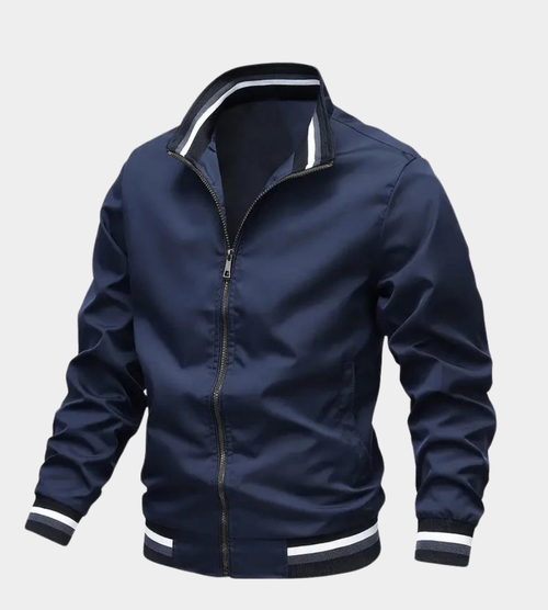 Men's Essential Bomber Jacket | Layer-Friendly Fit | Full-Zip Ribbed Cuffs