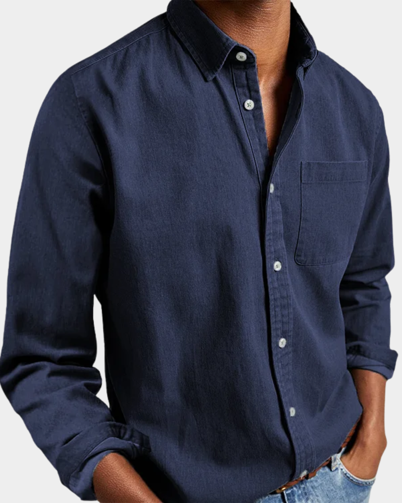 Men's Comfort Stretch Shirt | Tailored Button-Down Collar | Breathable All-Day Fit