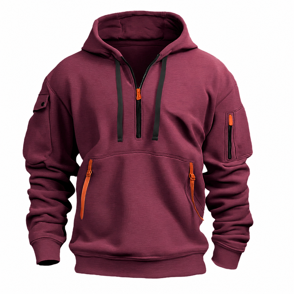Men's Hoodie | Drawstring Hood and Kangaroo Pocket | Ribbed Cuffs for a Snug Fit