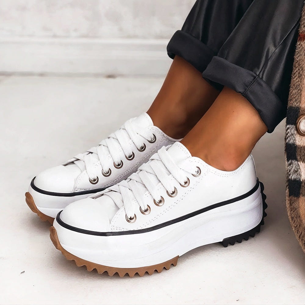 Women's Supportive Trainers | Cushioned Arch Support | Padded Heel | Lace-Up Closure