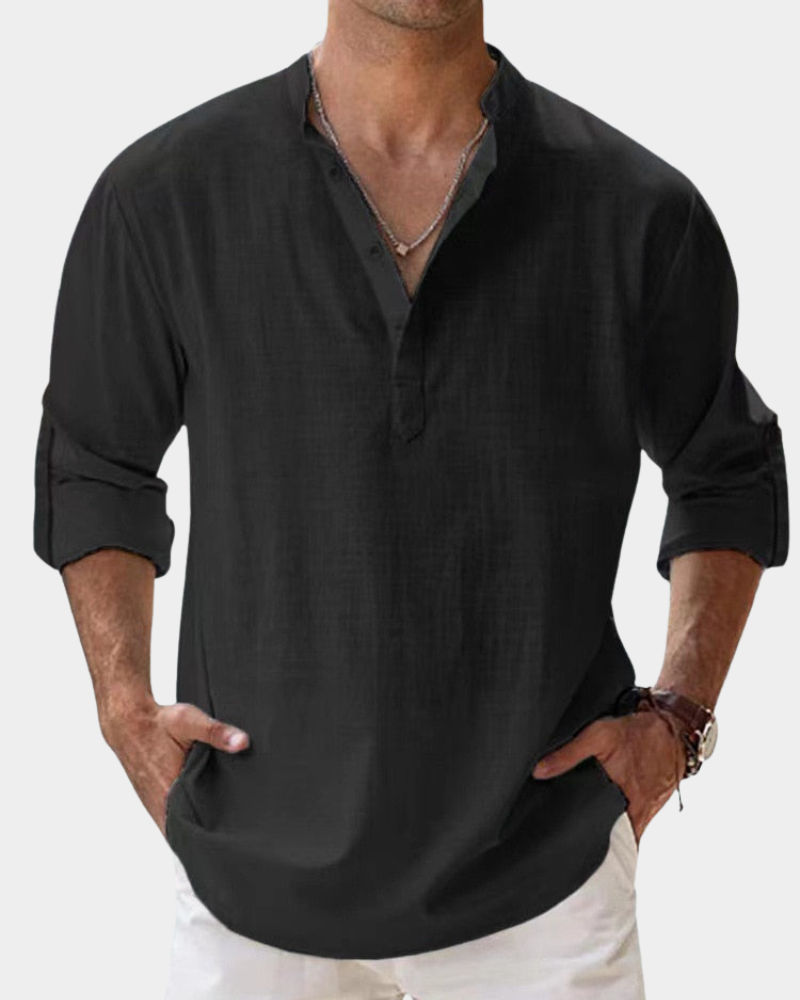 Men's Casual Button-Down Shirt | Wrinkle-Resistant | Relaxed Fit for All-Day Comfort