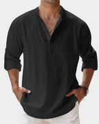 Men's Casual Button-Down Shirt | Wrinkle-Resistant | Relaxed Fit for All-Day Comfort