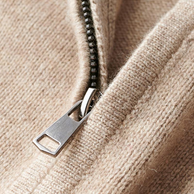 Men's Half-Zip Jumper | Ribbed Stand Collar | Regular Fit | Long Sleeves