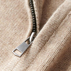 Men's Half-Zip Jumper | Ribbed Stand Collar | Regular Fit | Long Sleeves