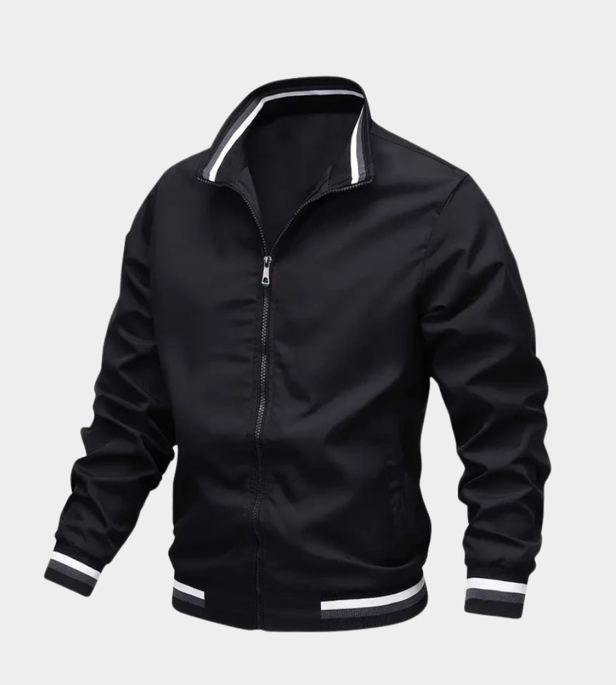 Men's Essential Bomber Jacket | Layer-Friendly Fit | Full-Zip Ribbed Cuffs