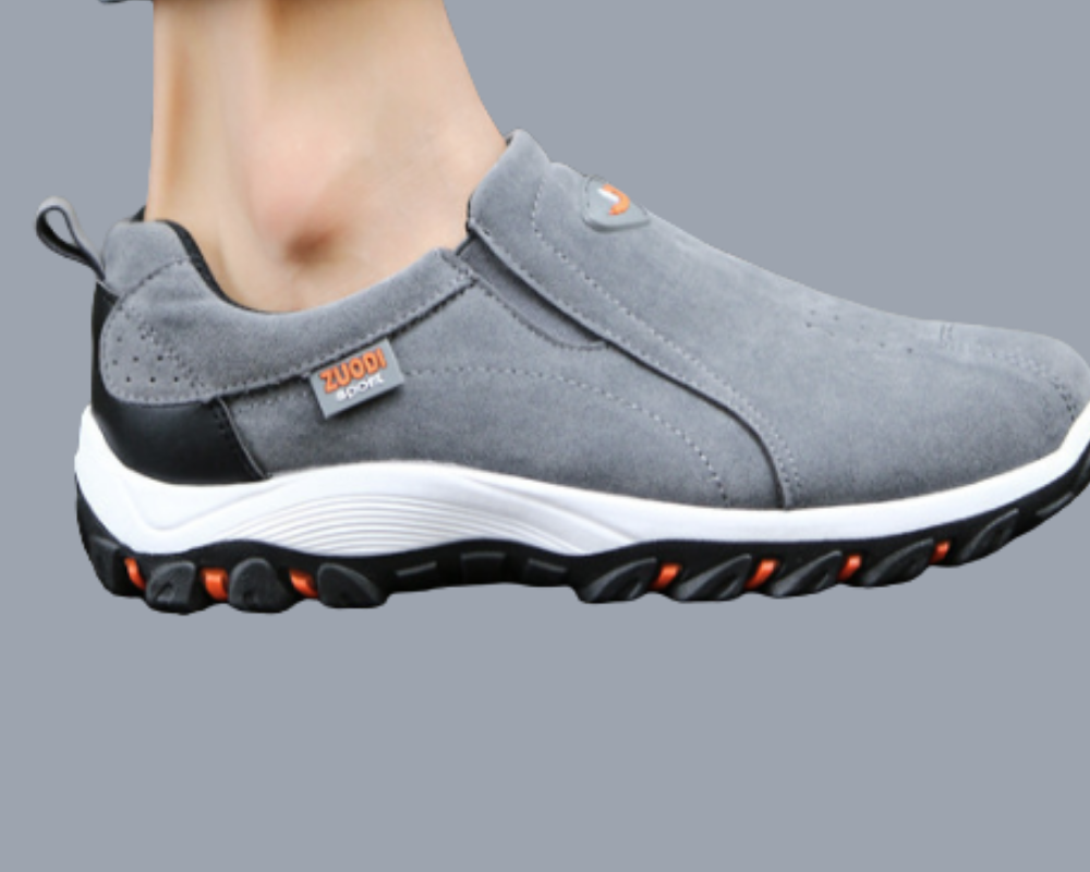 Men's Slip-On Trainers | Cushioned Comfort Sole | Non-Slip Grip Design