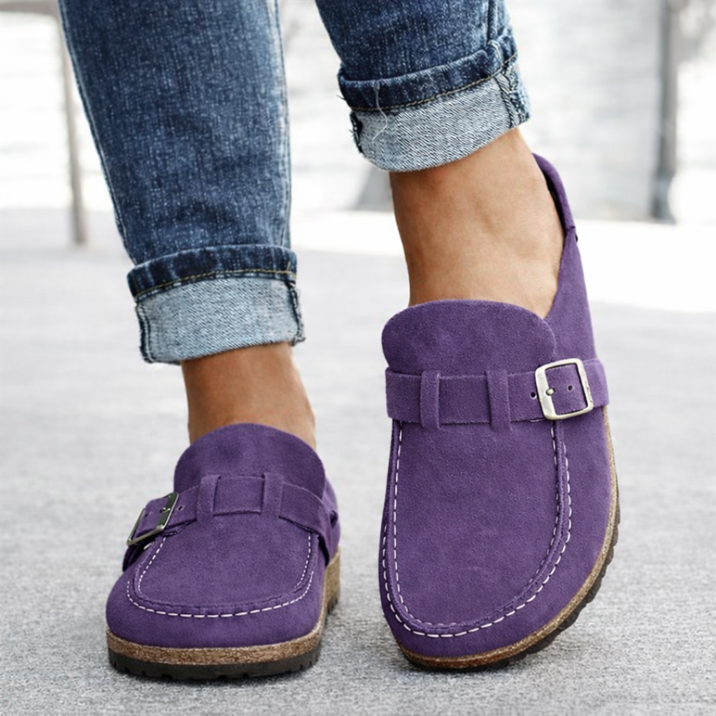 Women's Comfort Loafers | Adjustable Buckle | Cushioned Sole Support
