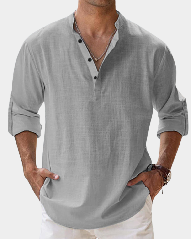Men's Casual Button-Down Shirt | Wrinkle-Resistant | Relaxed Fit for All-Day Comfort