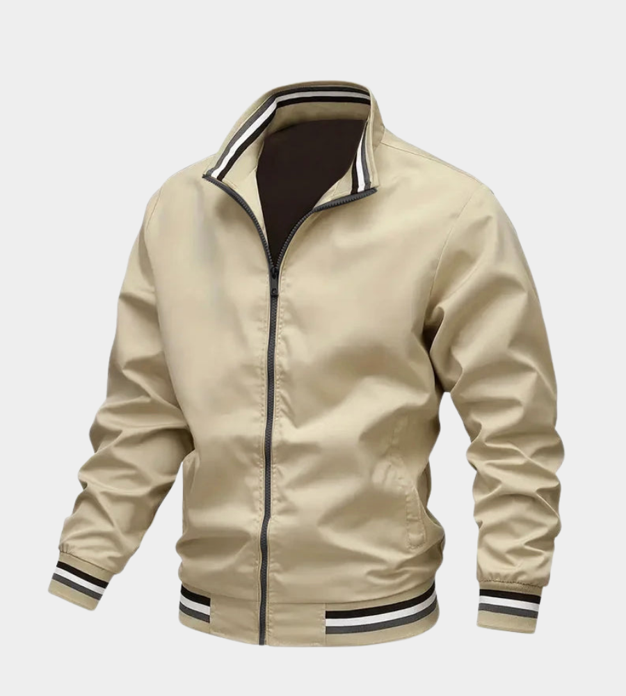 Men's Essential Bomber Jacket | Layer-Friendly Fit | Full-Zip Ribbed Cuffs