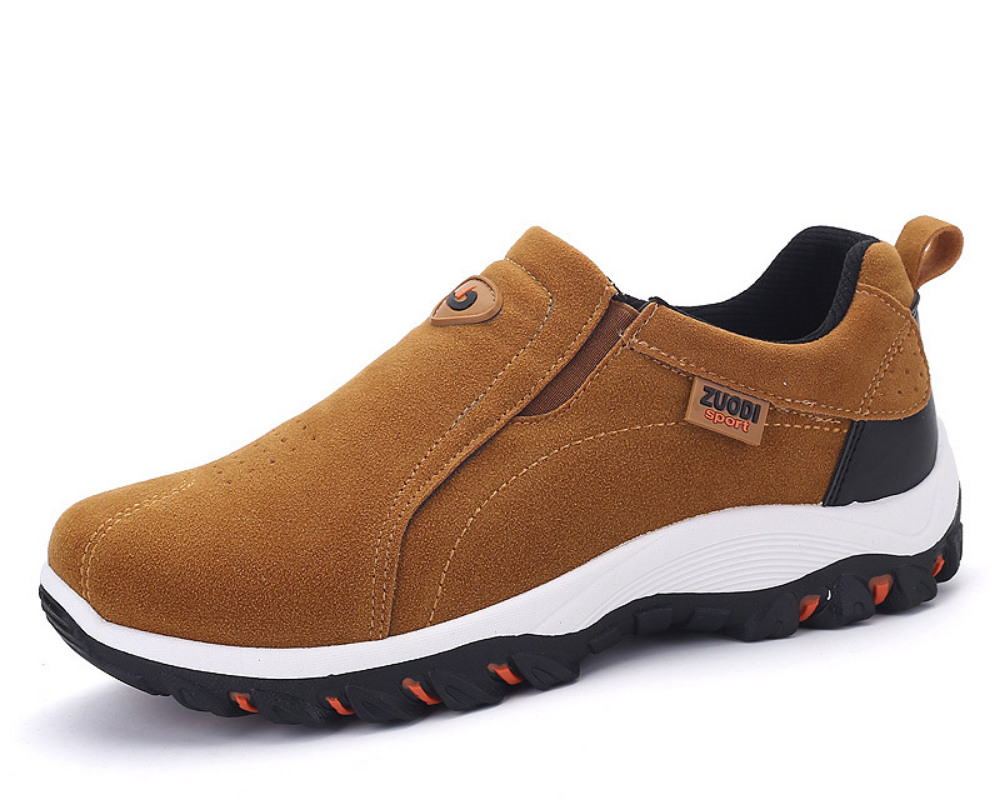 Men's Slip-On Trainers | Cushioned Comfort Sole | Non-Slip Grip Design