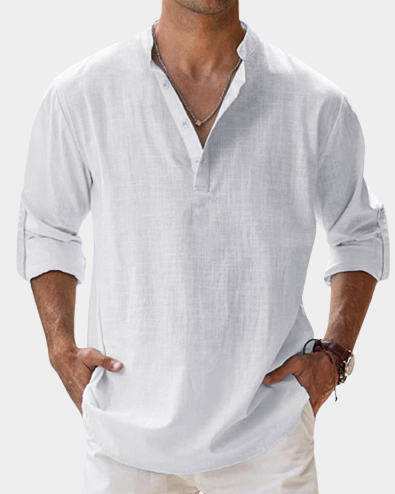Men's Casual Button-Down Shirt | Wrinkle-Resistant | Relaxed Fit for All-Day Comfort