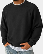 Men's Crew Neck Jumper | Relaxed, Non-Restrictive Fit | Soft Lightweight Knit for Effortless Layering