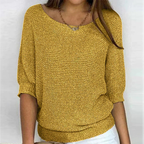 Women's Jumper | Round Neckline | Relaxed Fit | Ribbed Cuffs | Long Sleeves