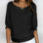 Women's Jumper | Round Neckline | Relaxed Fit | Ribbed Cuffs | Long Sleeves