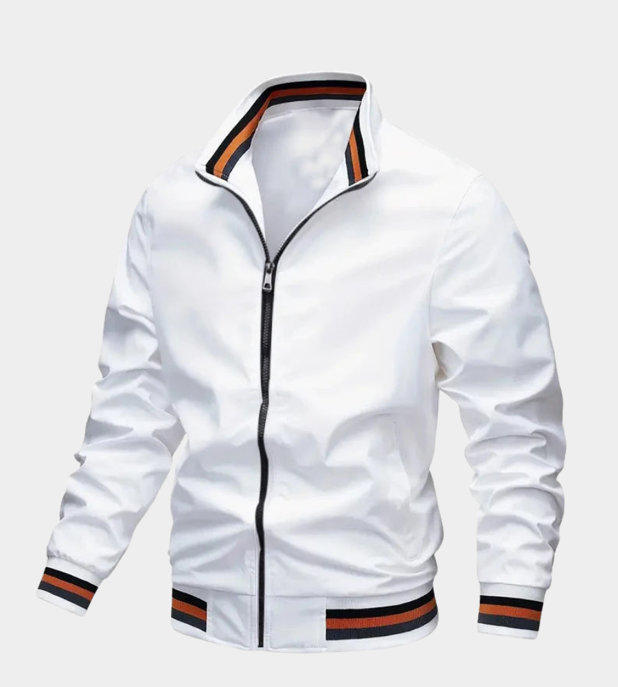 Men's Essential Bomber Jacket | Layer-Friendly Fit | Full-Zip Ribbed Cuffs