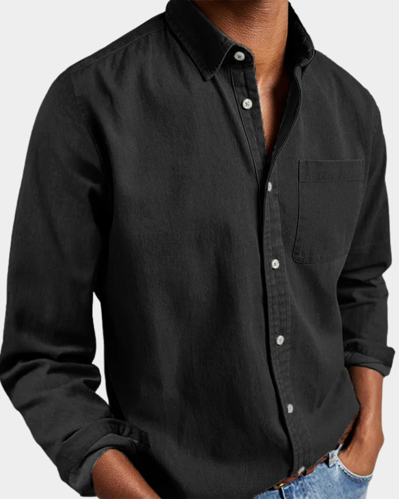 Men's Comfort Stretch Shirt | Tailored Button-Down Collar | Breathable All-Day Fit