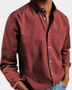 Men's Comfort Stretch Shirt | Tailored Button-Down Collar | Breathable All-Day Fit
