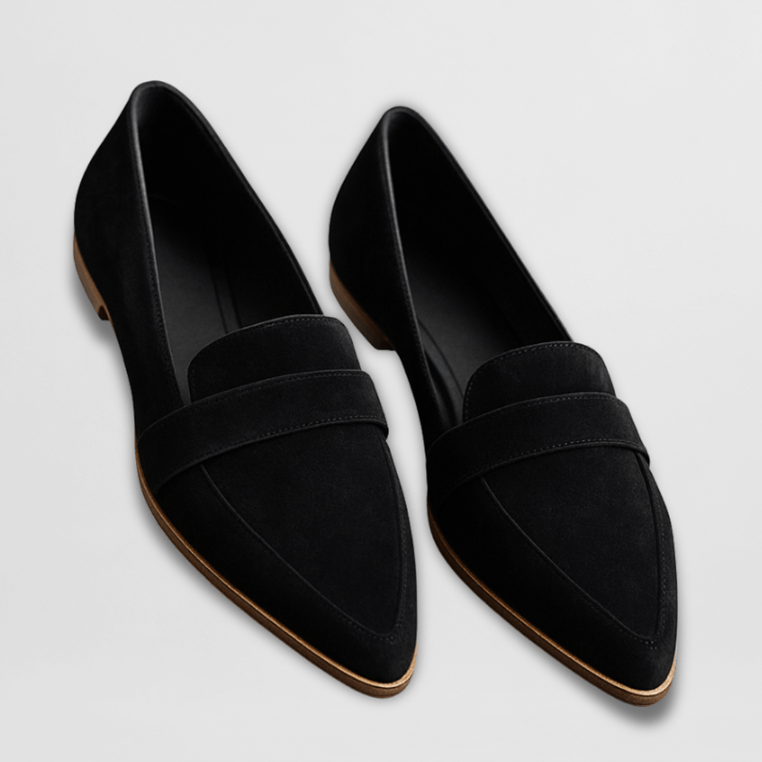Women's Pointed Toe Loafers | Cushioned Arch Support | Slip-On Comfort Design