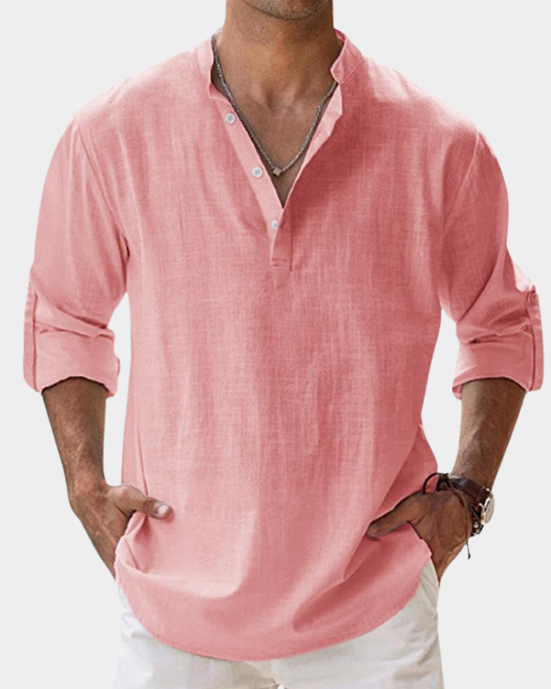 Men's Casual Button-Down Shirt | Wrinkle-Resistant | Relaxed Fit for All-Day Comfort
