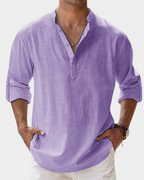 Men's Casual Button-Down Shirt | Wrinkle-Resistant | Relaxed Fit for All-Day Comfort