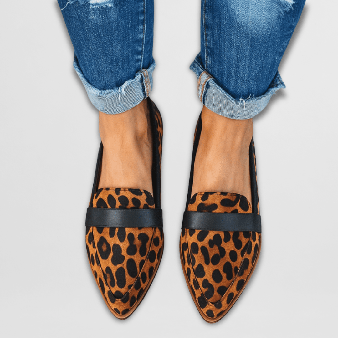 Women's Pointed Toe Loafers | Cushioned Arch Support | Slip-On Comfort Design