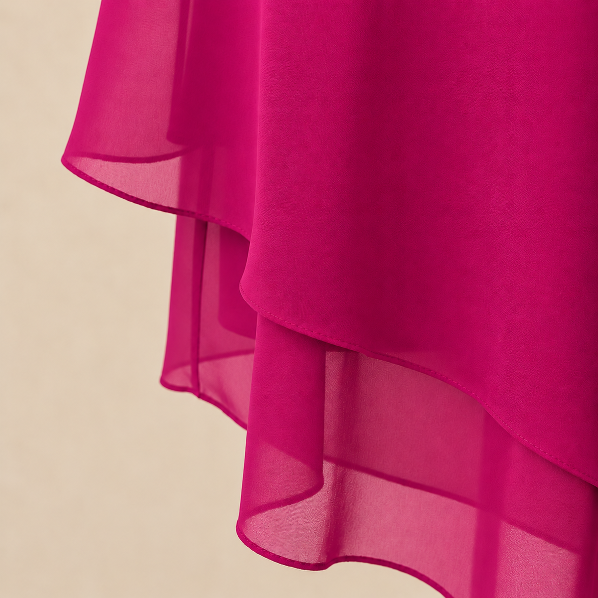 Women's Draped Layered Top and Wide-Leg Trousers Co-Ord Set | Tailored Fit