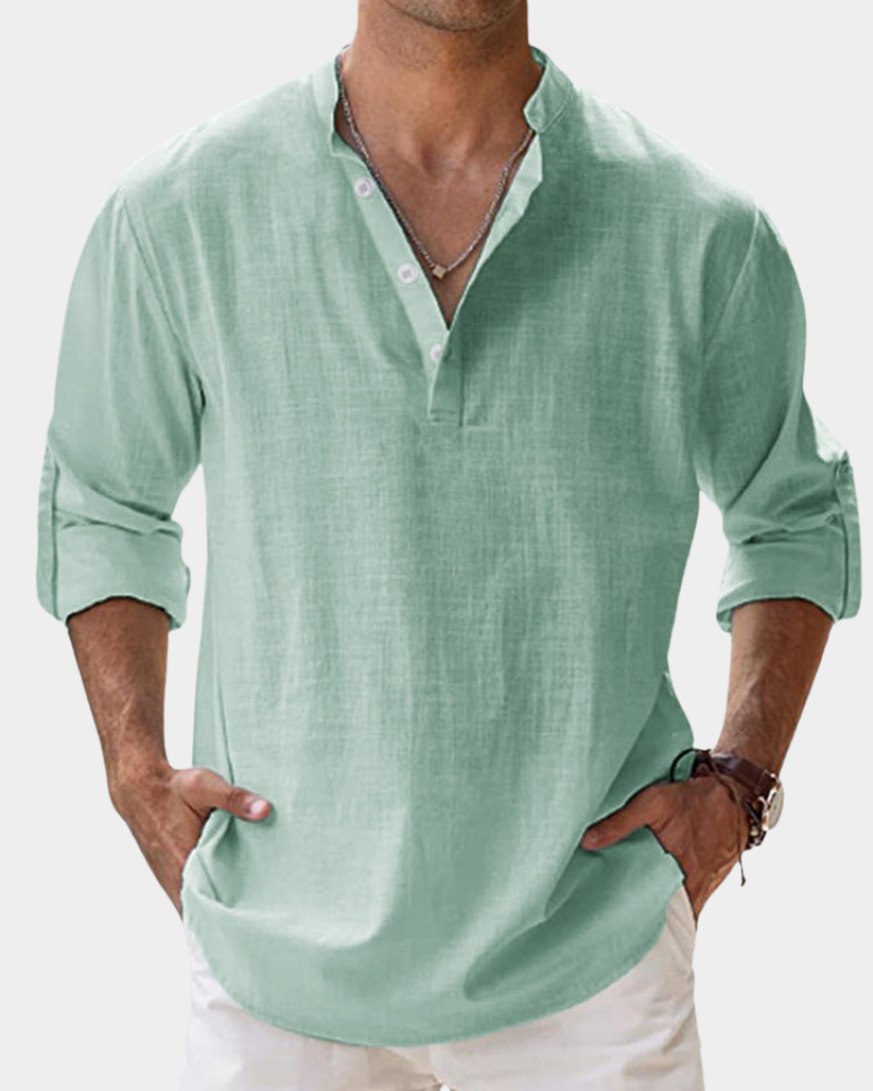 Men's Casual Button-Down Shirt | Wrinkle-Resistant | Relaxed Fit for All-Day Comfort