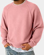 Men's Crew Neck Jumper | Relaxed, Non-Restrictive Fit | Soft Lightweight Knit for Effortless Layering