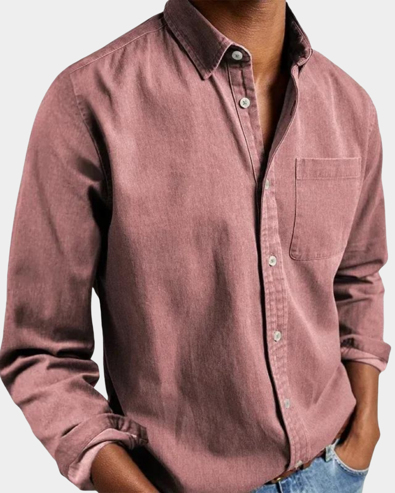 Men's Comfort Stretch Shirt | Tailored Button-Down Collar | Breathable All-Day Fit