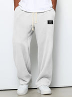 Men's Wide-Leg Trousers | Adjustable Drawstring Waist | Deep Side Pockets
