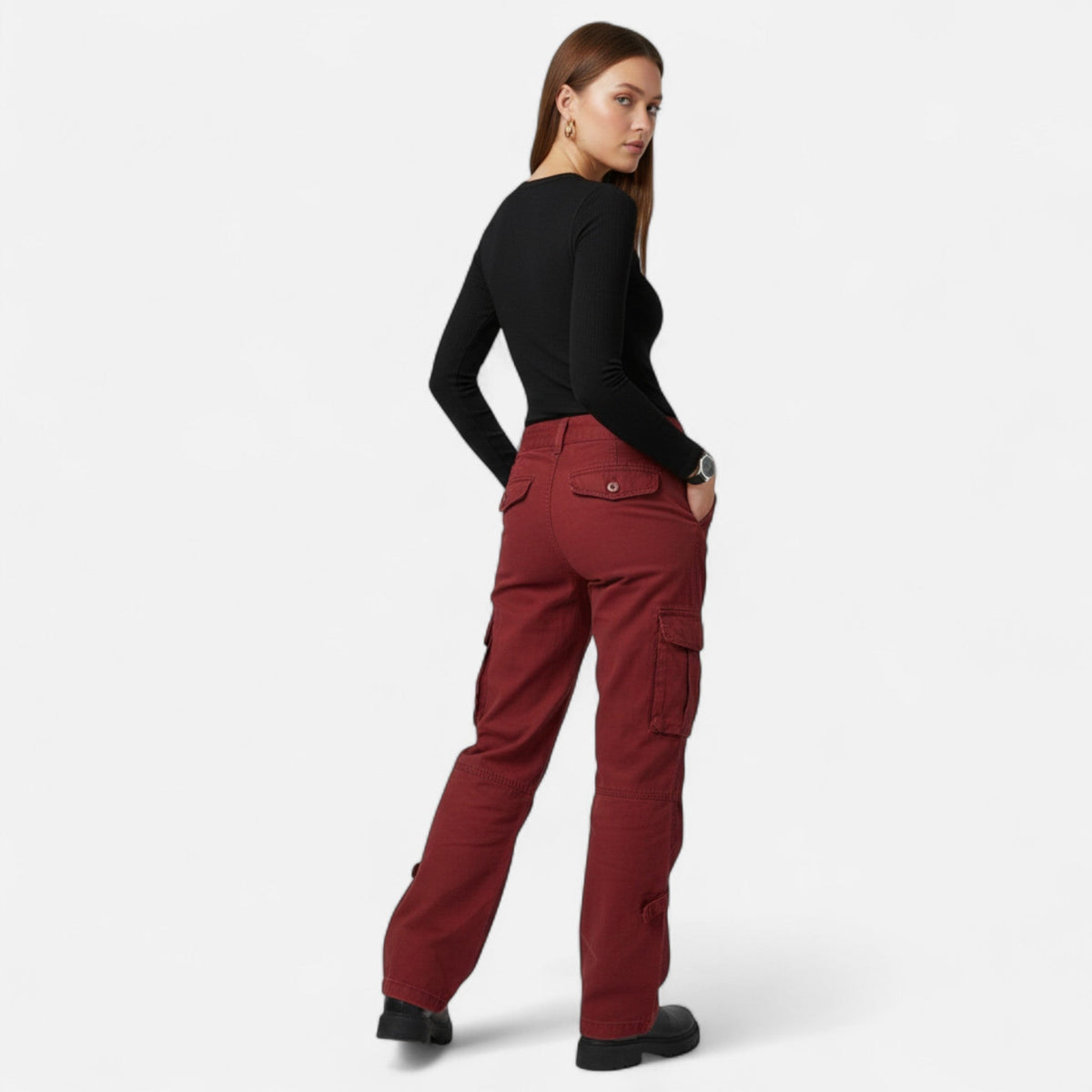 Women's Cargo Trousers | Utility Pockets | Relaxed Fit for Effortless Everyday Style