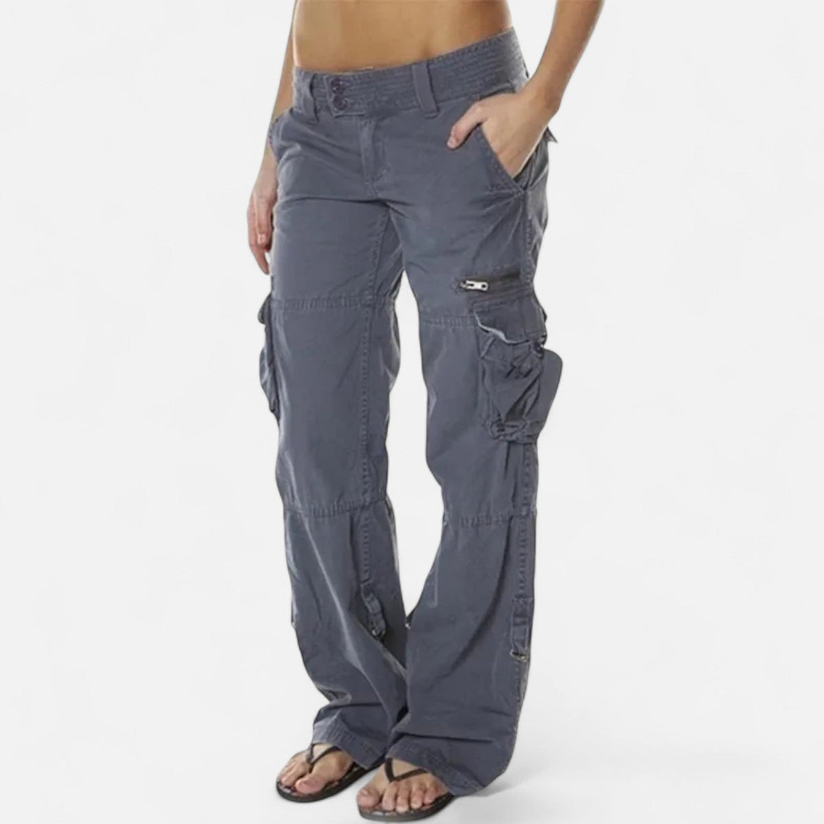Women's Cargo Trousers | Utility Pockets | Relaxed Fit for Effortless Everyday Style