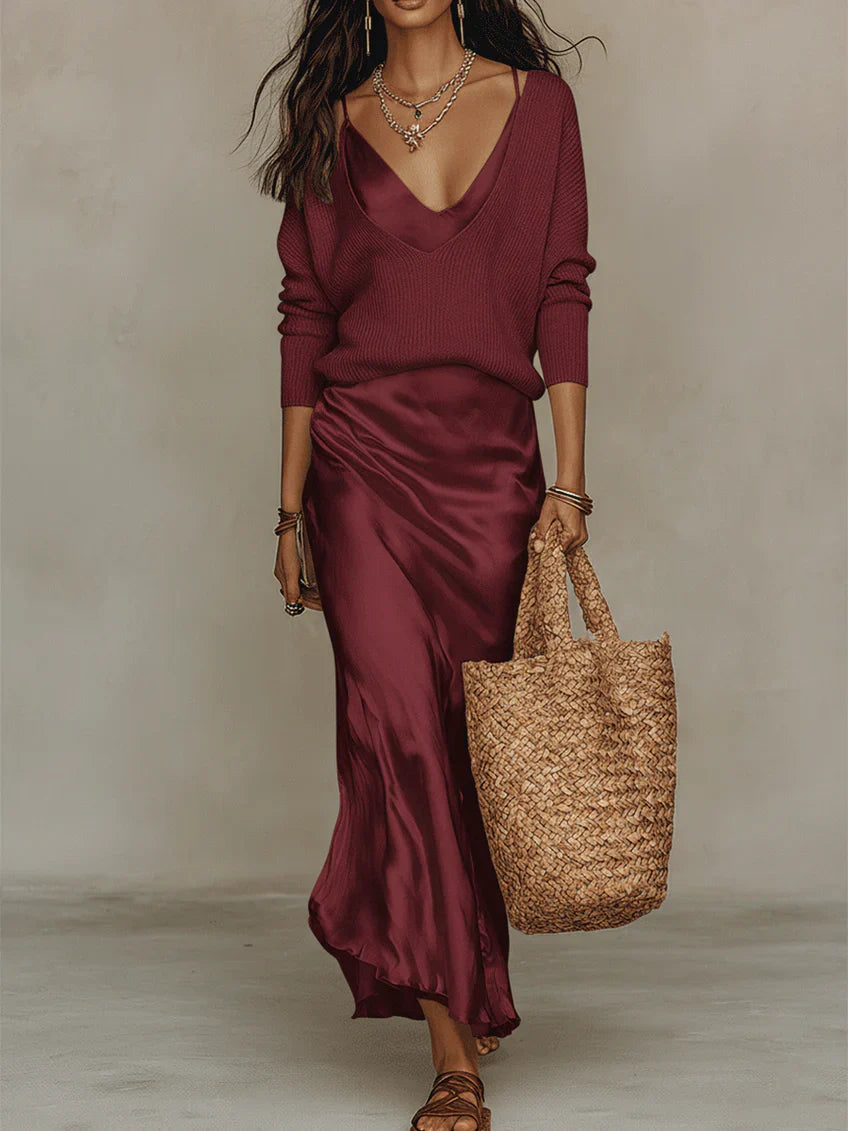 Women's Two-Piece Dress Set | Coordinated Design | Day-to-Night Versatility