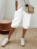 Women's Pocket Shorts | Adjustable Drawstring Waist | Deep Practical Pockets