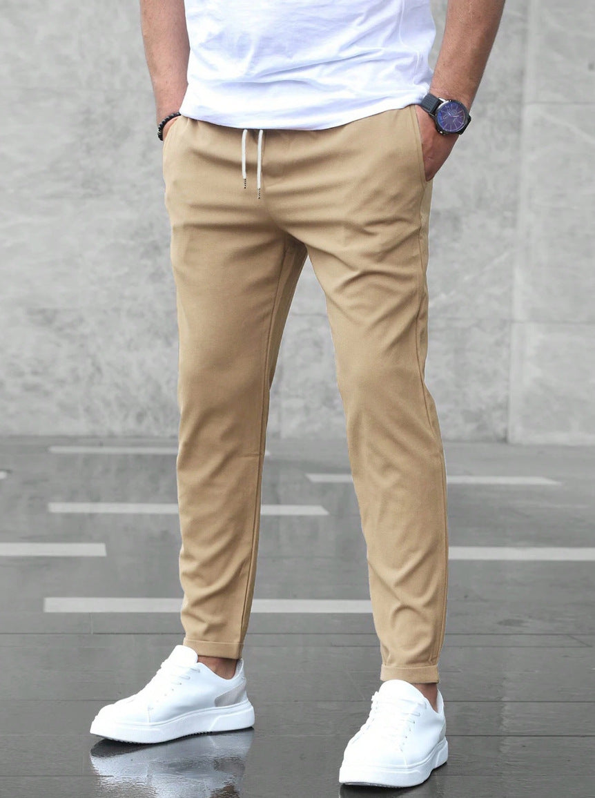 Men's Comfort Trousers | Tailored Ankle-Length Fit | Straight-Leg Silhouette