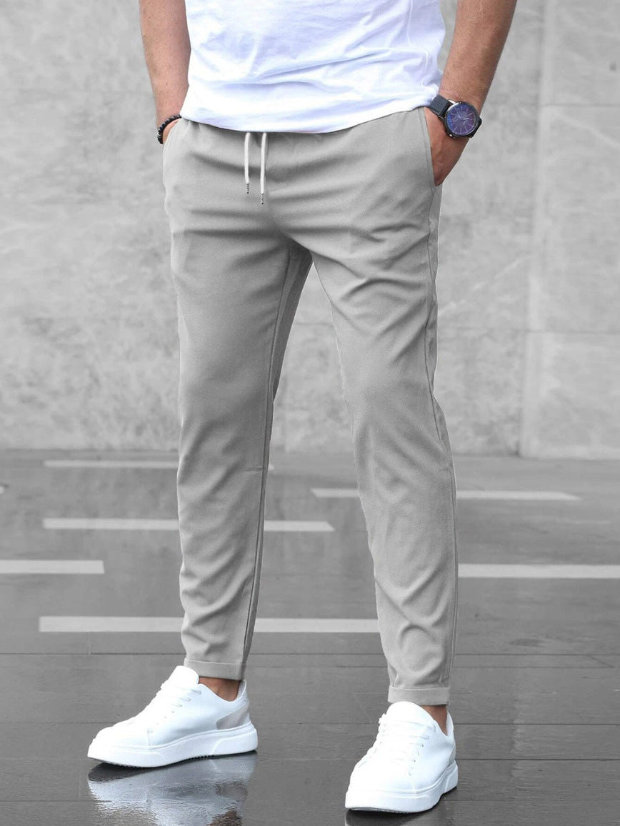 Men's Comfort Trousers | Tailored Ankle-Length Fit | Straight-Leg Silhouette