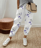 Women's Comfortable Tunnel-Waist Trousers | Elasticated Waistband | Tapered Leg Fit