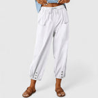Women's Drawstring Trousers | Tapered Leg | Elasticated Waist | Deep Pockets