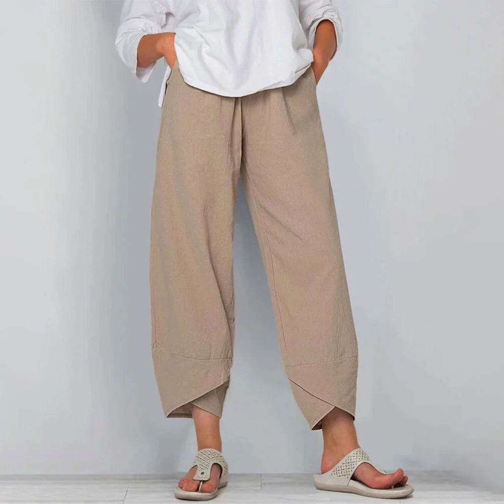 Women's Wide-Leg Trousers | High-Rise Waist | Relaxed Flowing Silhouette