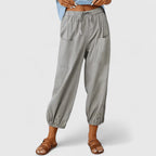 Women's Drawstring Trousers | Tapered Leg | Elasticated Waist | Deep Pockets