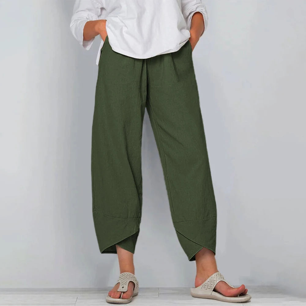 Women's Wide-Leg Trousers | High-Rise Waist | Relaxed Flowing Silhouette