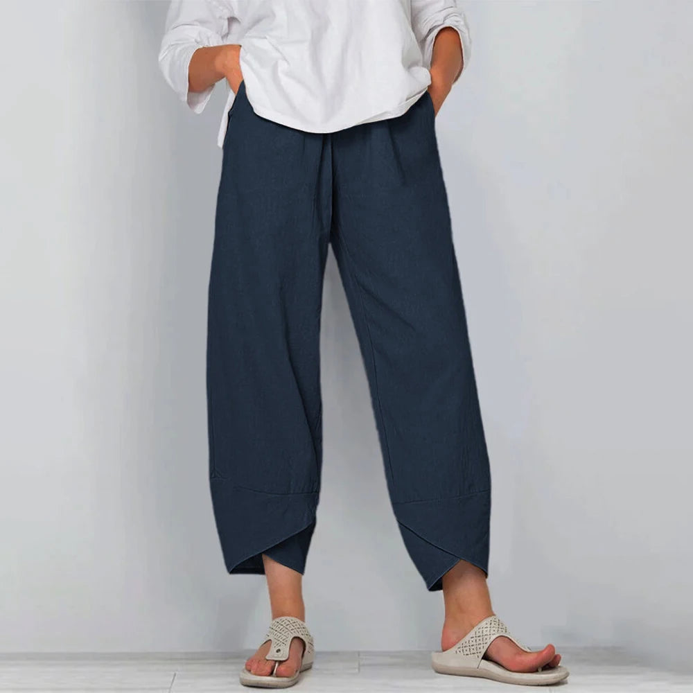 Women's Wide-Leg Trousers | High-Rise Waist | Relaxed Flowing Silhouette
