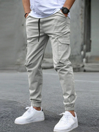 Men's Slim Fit Joggers | Tapered Ankle Cuffs | Elasticated Stretch Waistband